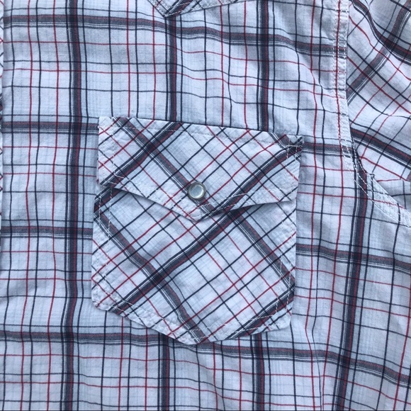 Mossimo Western Button Down Short Sleeve Shirt XL - Picture 3 of 9